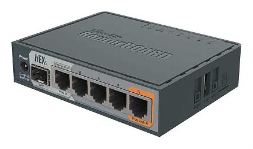 ROUTER MIKROTIK HEX S RB760IGS - detalle