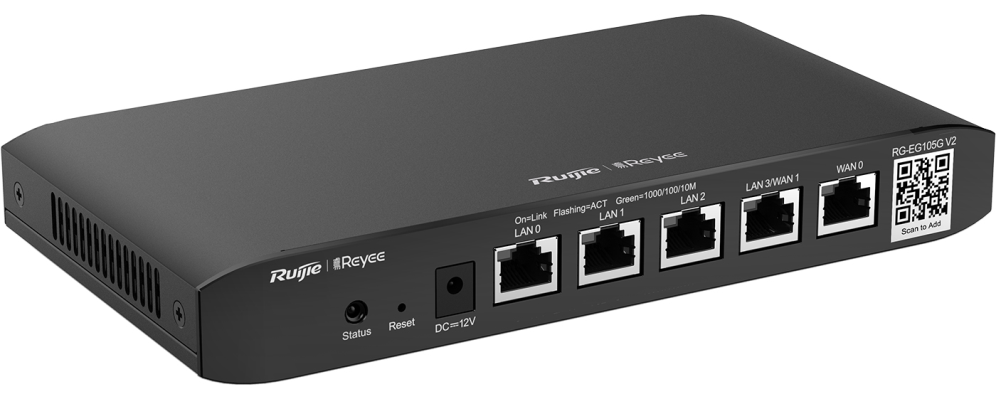ROUTER RUIJIE REYEE RG-EG105G V2 GIGABIT 4p CLOUD - detalle