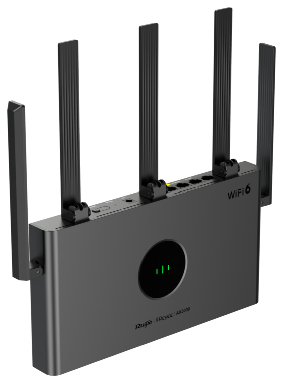 ROUTER RUIJIE WIFI 6 MESH AX3000 4 RJ45 DUAL BAND BLACK - detalle