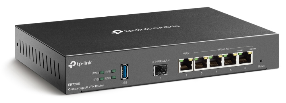ROUTER TP LINK OMADA TL-ER7206 / 1x1G WAN, 2x1G WANLAN, 1xSFP WAN - detalle