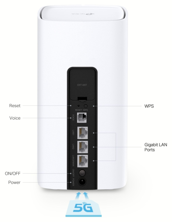 ROUTER TP-LINK VOIP 5G WI-FI 6 AX3000 GIGABIT ETHERNET - detalle