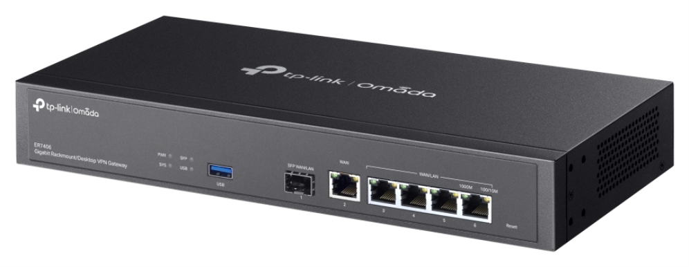 ROUTER VPN TP-LINK OMADA MULTI-GIGABIT MONTABLE EN RACK ESCRITORIO OMADA ER7406 - detalle