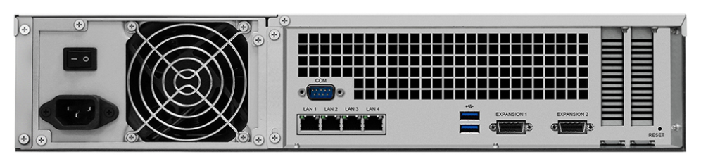 RS3618XS 2U 12BAY 2.4 GHZ QC EXT4XGBE 2XUSB3.0 2XEXP 2XPCI - detalle