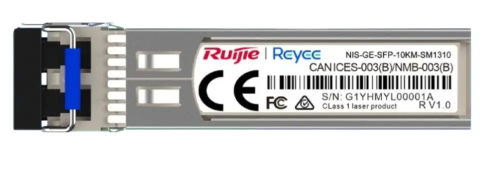 Ruijie Networks NIS-GE-SFP-10KM-SM1310 red modulo transceptor Fibra óptica 1000 Mbit/s 1310 nm