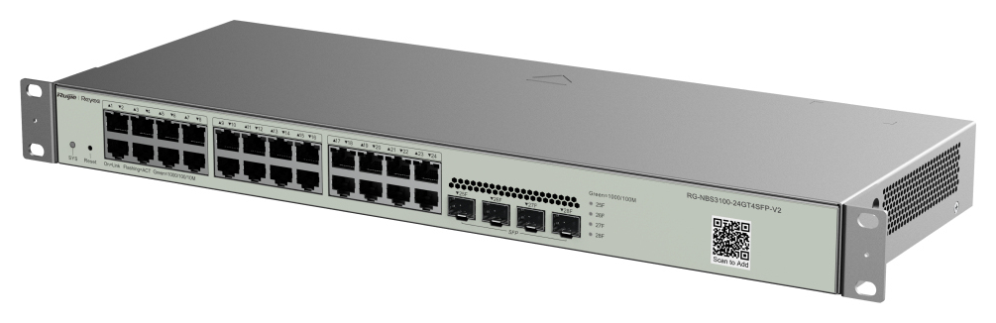 RUIJIE SWITCH POR CLOUD GESTIONABLE L2 PLUS 24 RJ45 - detalle
