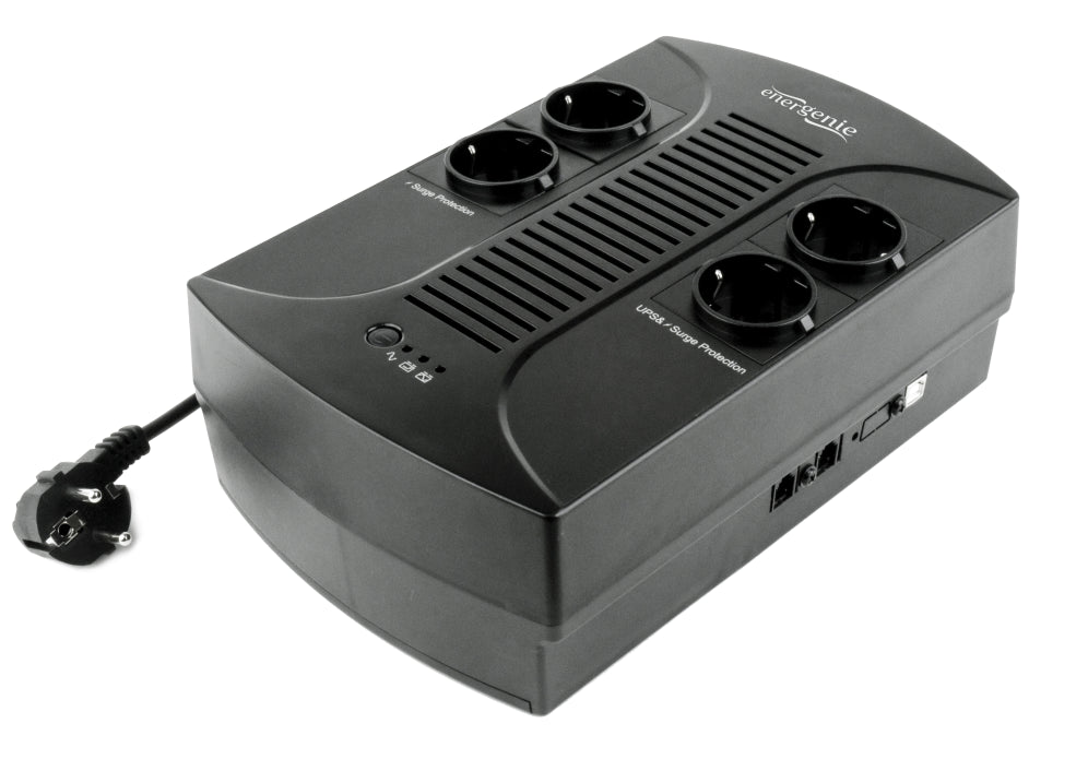 Gembird EG-UPS-001 sistema de alimentación ininterrumpida (UPS) 0.65 kVA 390 W 4 salidas AC
