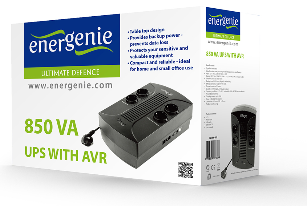SAI GEMBIRD CON AVR 850 VA - detalle