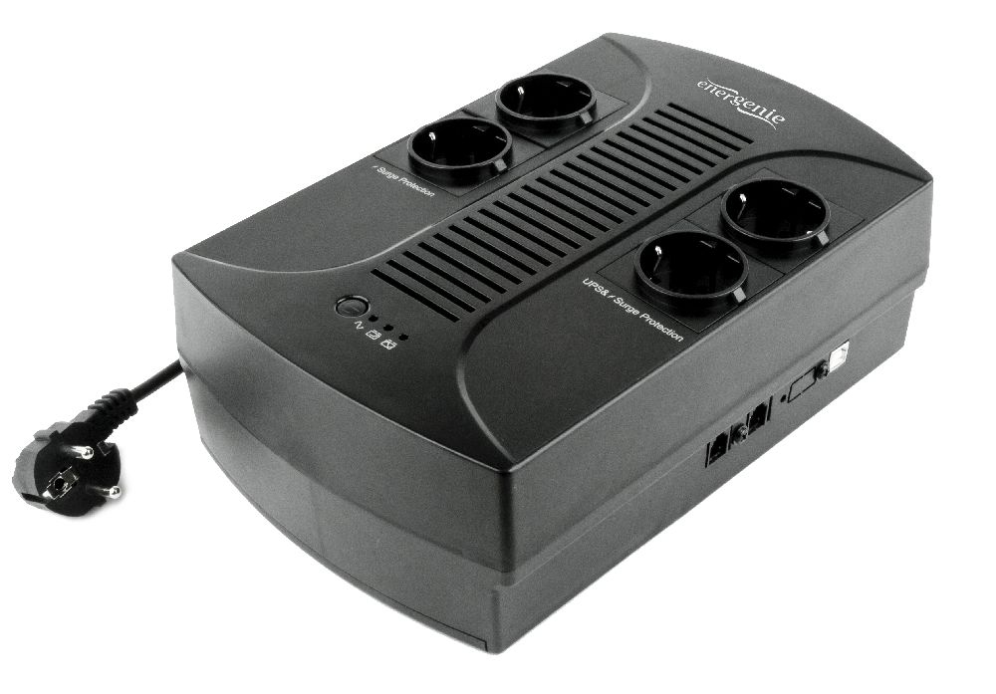 Gembird EG-UPS-002 sistema de alimentación ininterrumpida (UPS) 0.85 kVA 510 W 4 salidas AC