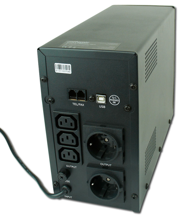 SAI GEMBIRD CON USB Y DISPLAY LCD 1200 VA NEGRO - detalle
