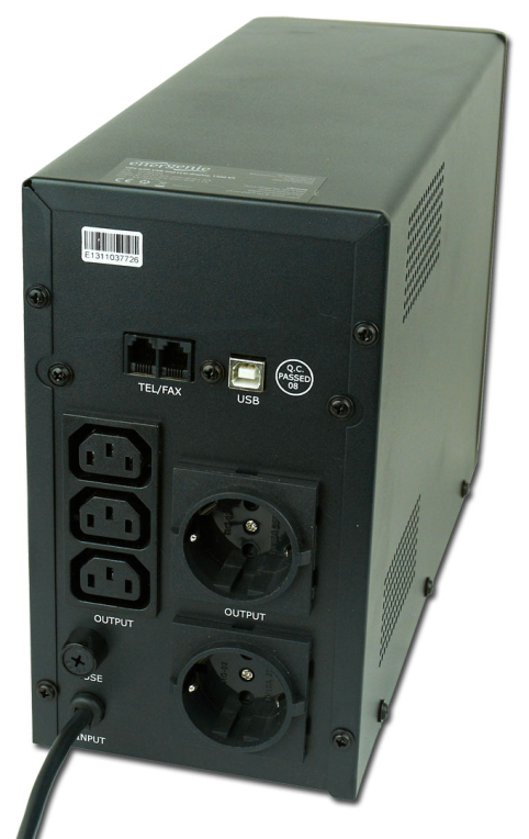 SAI GEMBIRD CON USB Y DISPLAY LCD 1500 VA NEGRO - detalle
