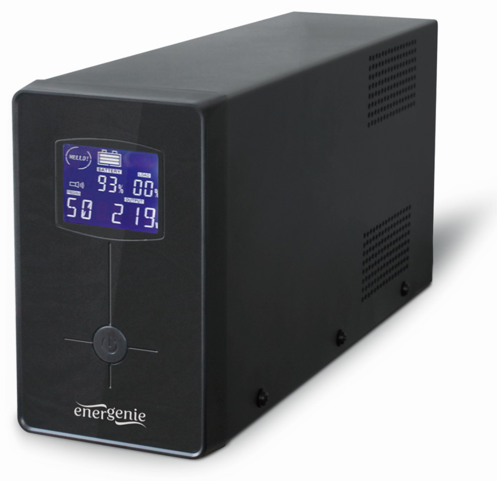 SAI GEMBIRD CON USB Y DISPLAY LCD 1500 VA NEGRO - detalle