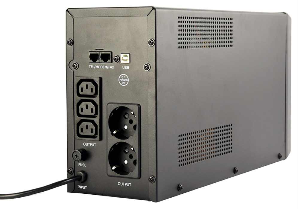 SAI GEMBIRD CON USB Y DISPLAY LCD 2000 VA NEGRO - detalle