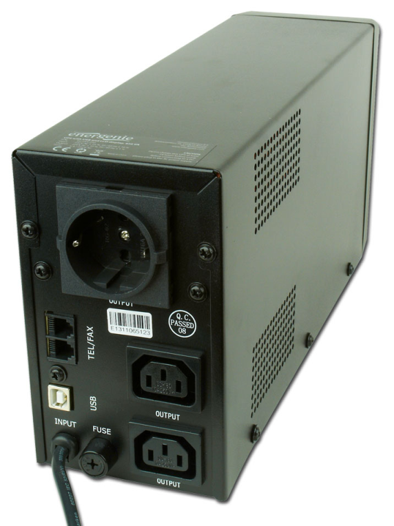 SAI GEMBIRD CON USB Y DISPLAY LCD 850 VA NEGRO - detalle