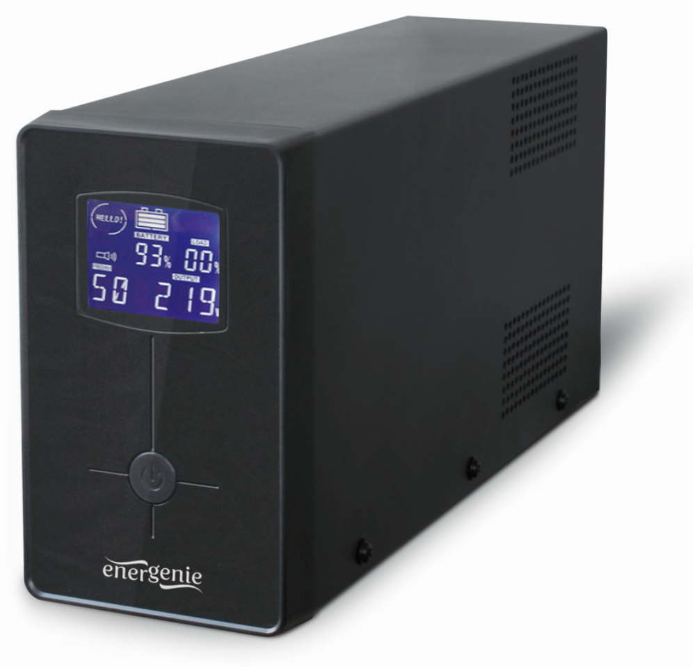 SAI GEMBIRD CON USB Y DISPLAY LCD 850 VA NEGRO - detalle