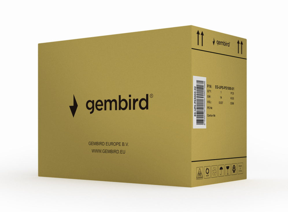 Gembird EG-UPS-PS3000-02 sistema de alimentación ininterrumpida (UPS) Línea interactiva 3 kVA 2400 W 6 salidas AC