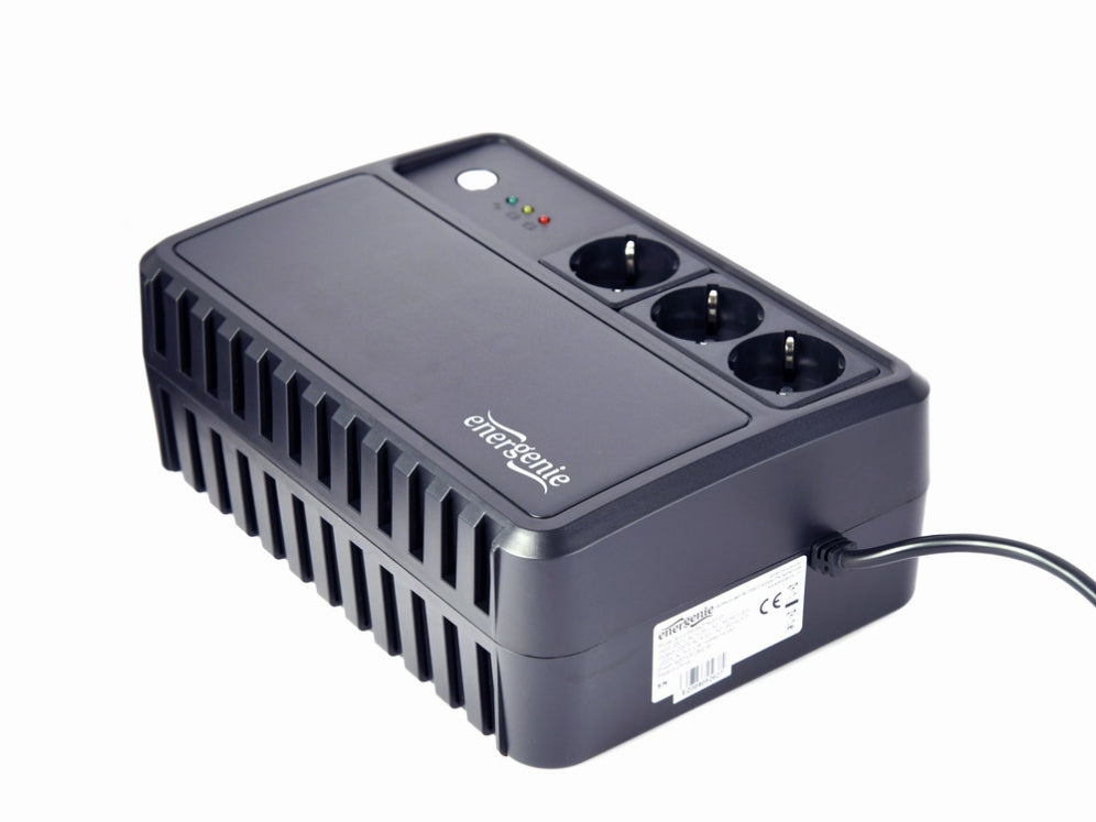 Gembird EG-UPS-3SDT1000-01 sistema de alimentación ininterrumpida (UPS) Línea interactiva 1 kVA 600 W 3 salidas AC