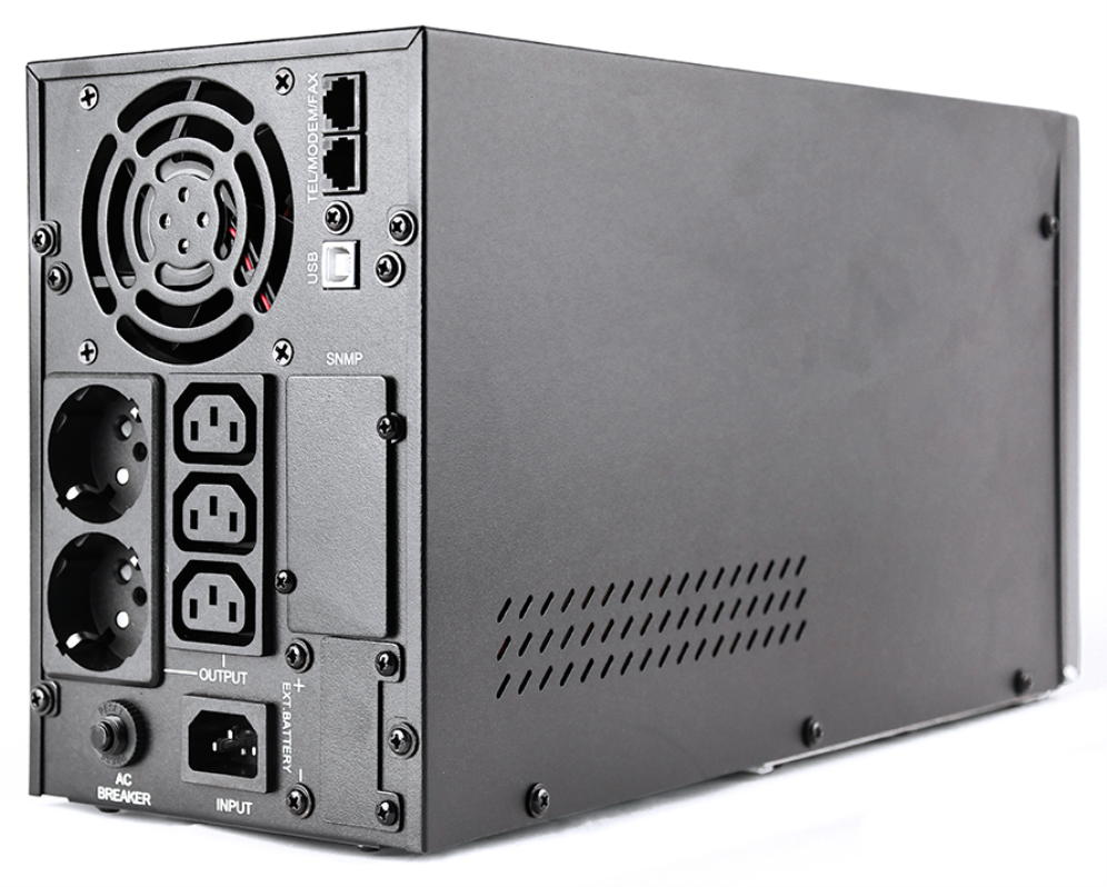 SAI GEMBIRD ONDA SENOIDAL 2000 VA DISPLAY LCD 2 SCHUKO 3 SALI C13 USB NEGRO - detalle