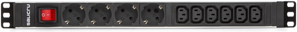 SAI SALICRU SPS.4F+6F.PDU SCH+C13/C14 - detalle