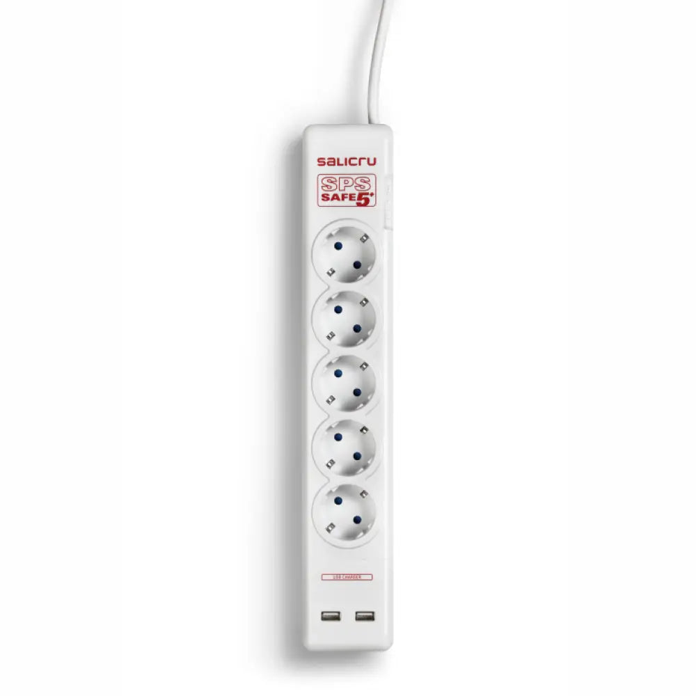 Salicru 680BA000002 limitador de tensión Blanco 5 salidas AC 250 V 1.5 m