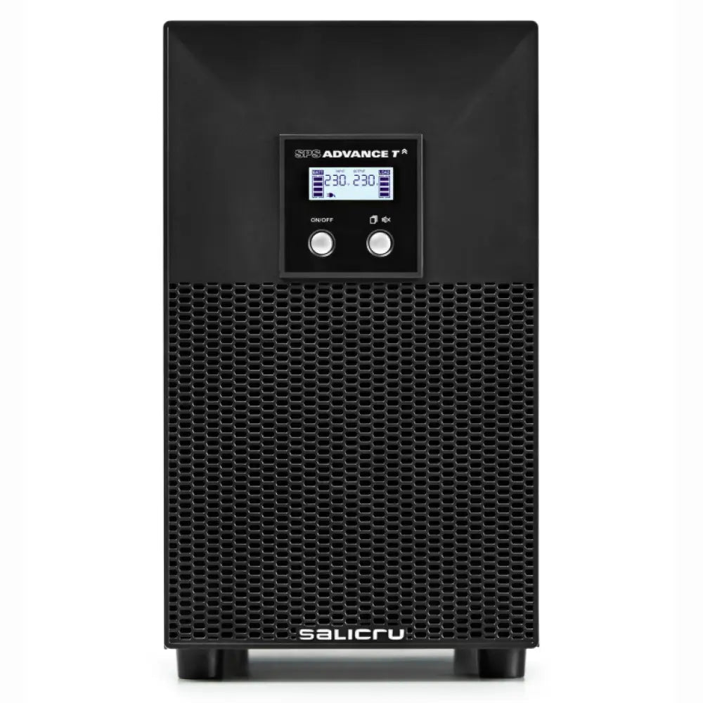Sistema de alimentación ininterrumpida SALICRU UPS línea interactiva 3 kVA con 4 salidas AC y capacidad de 2100 W.