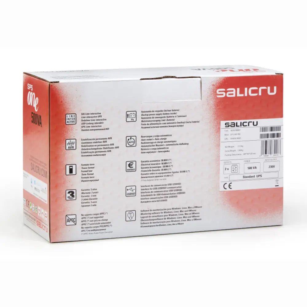Salicru SPS 500 ONE - detalle