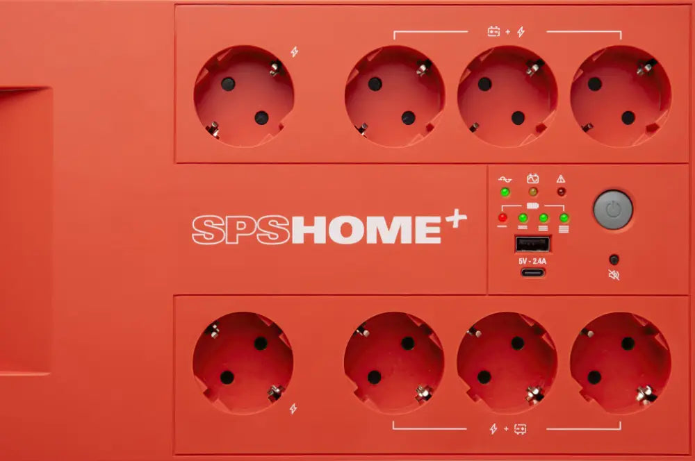 Salicru SPS 850 HOME+ sistema de alimentación ininterrumpida (UPS) Línea interactiva 0.65 kVA 360 W 8 salidas AC - detalle