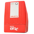 SAI Salicru SPS one 1500VA en color rojo, con pantalla y puertos, protección contra cortes de energía para equipos electrónicos.