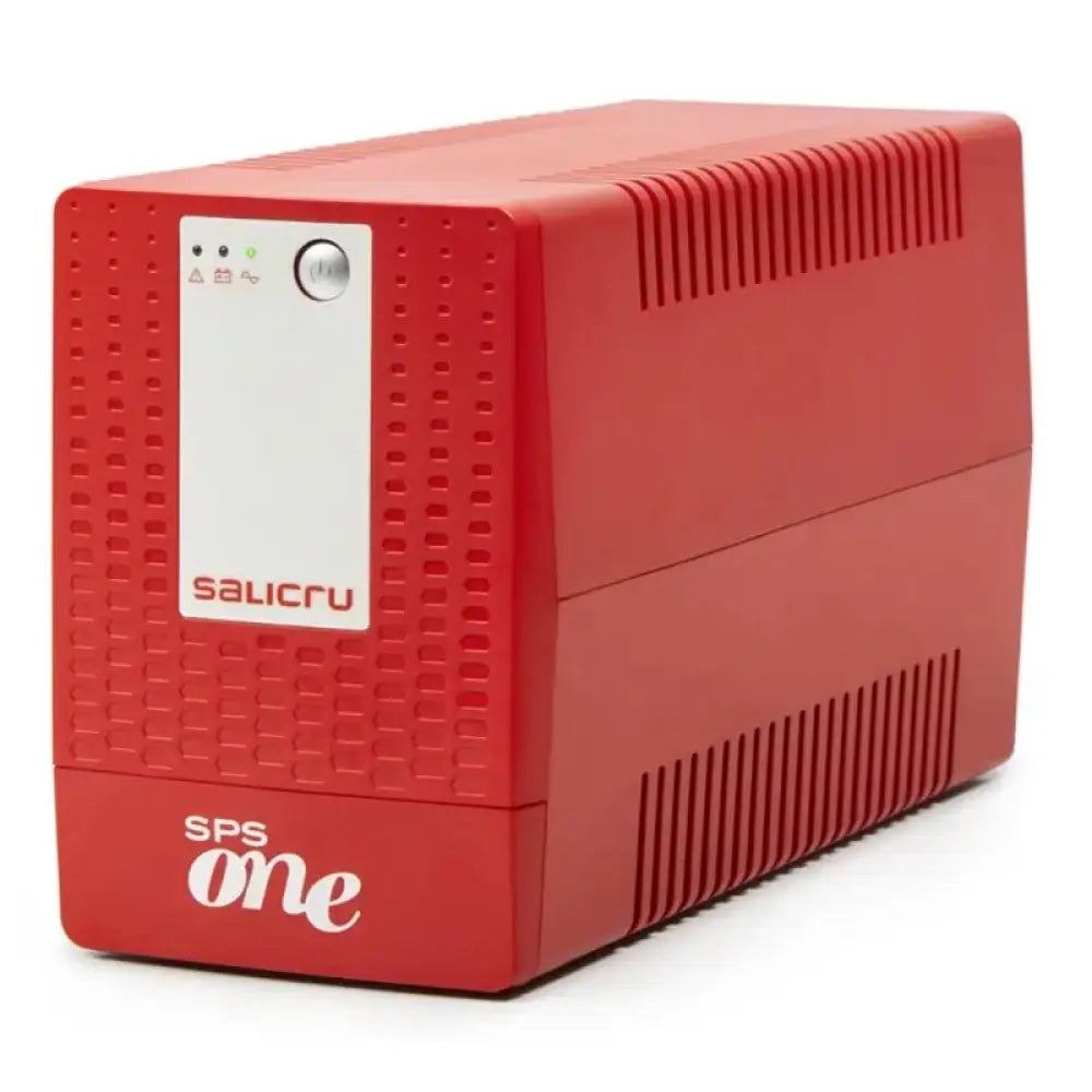 SAI Salicru SPS One de 2000VA en color rojo, respaldo de energía de 1200W, sistema UPS compacto y confiable.