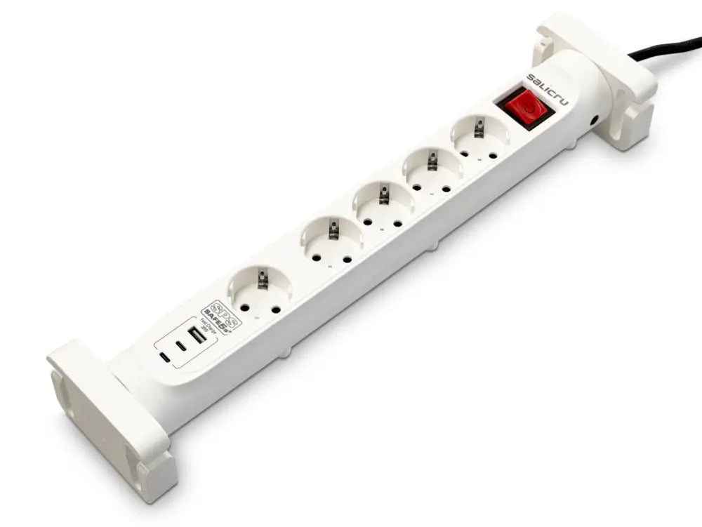 Salicru SPS SAFE 5S+ Blanco 5 salidas AC 230 V 1.4 m - detalle