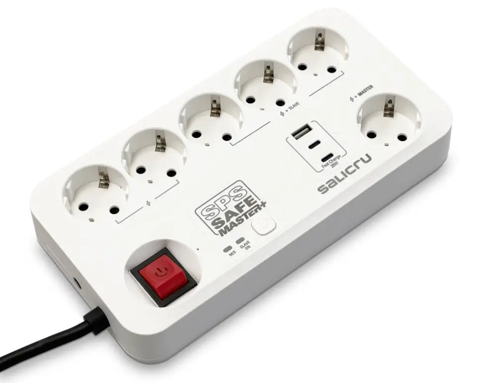 Salicru SPS SAFE MASTER+ Blanco 6 salidas AC 230 V 1.4 m