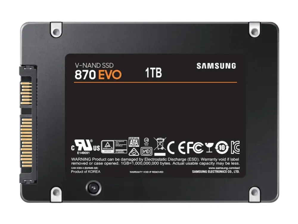 Samsung 870 EVO 1 TB 2.5" Serial ATA III V-NAND - detalle