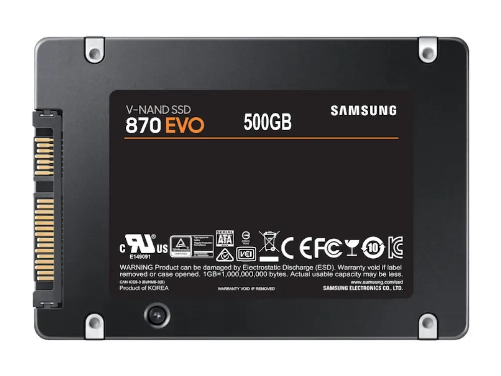 Samsung 870 EVO 500 GB 2.5" Serial ATA III V-NAND - detalle