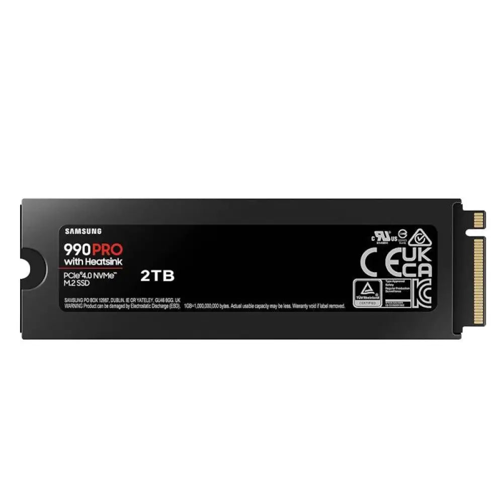 Samsung 990 PRO HeatSink SSD 2TB PCIe 4.0 NVMe M.2 - detalle