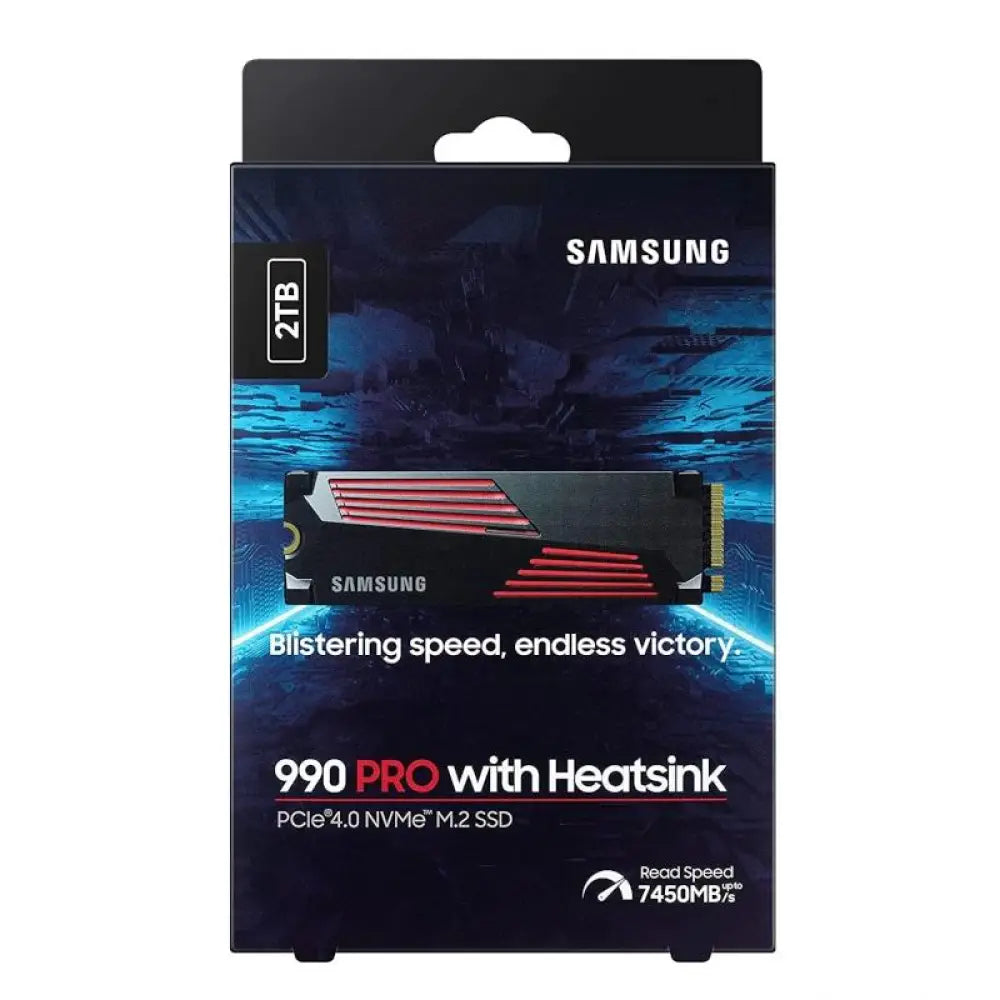 Samsung 990 PRO HeatSink SSD 2TB PCIe 4.0 NVMe M.2 - detalle