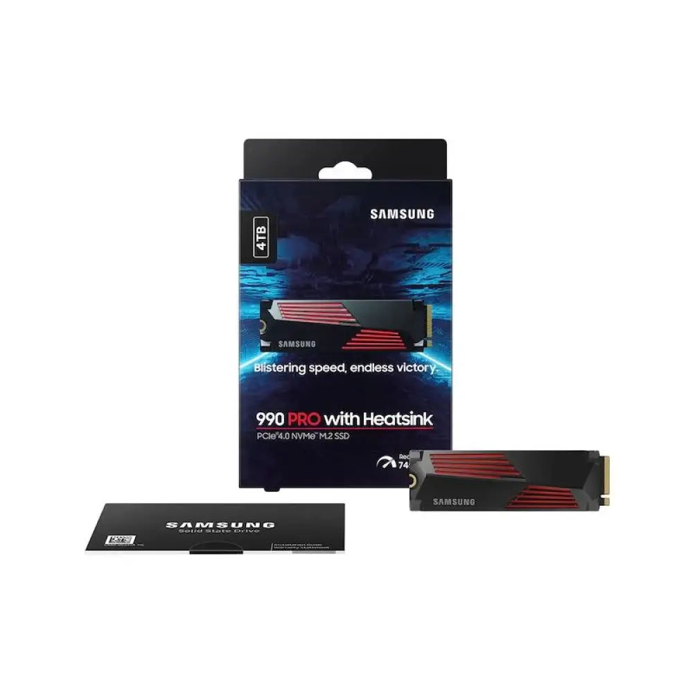 Samsung 990 PRO HeatSink SSD 4TB PCIe 4.0 NVMe M.2 - detalle