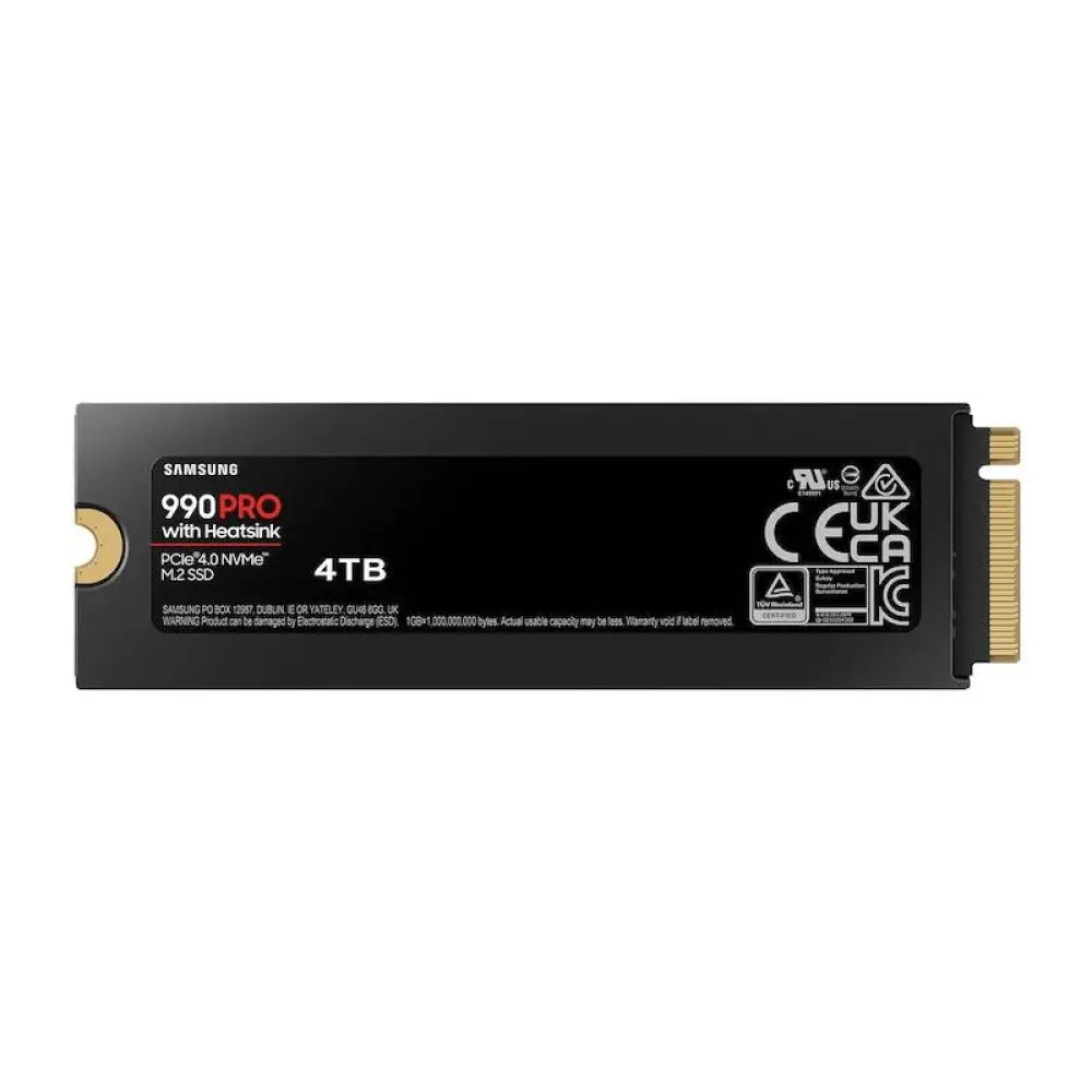 Samsung 990 PRO HeatSink SSD 4TB PCIe 4.0 NVMe M.2 - detalle