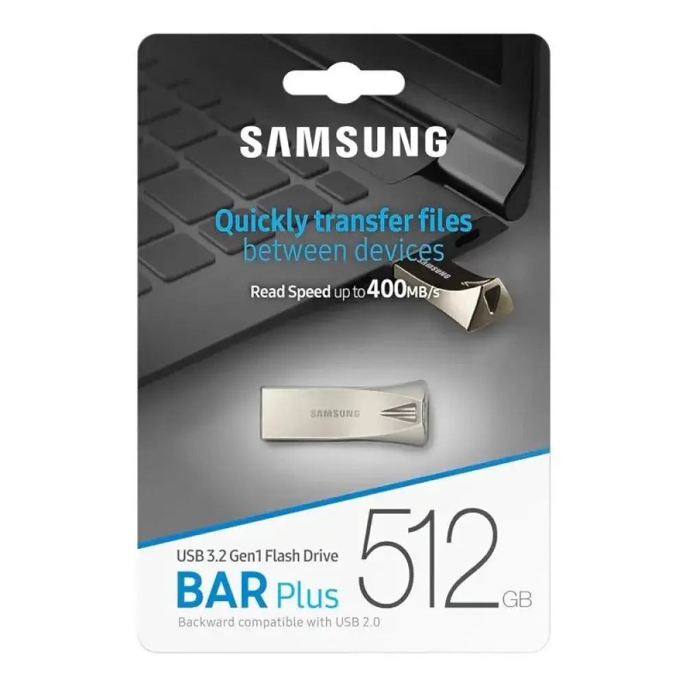 Samsung Bar Plus 512GB USB 3.1 Champaign Silver - detalle