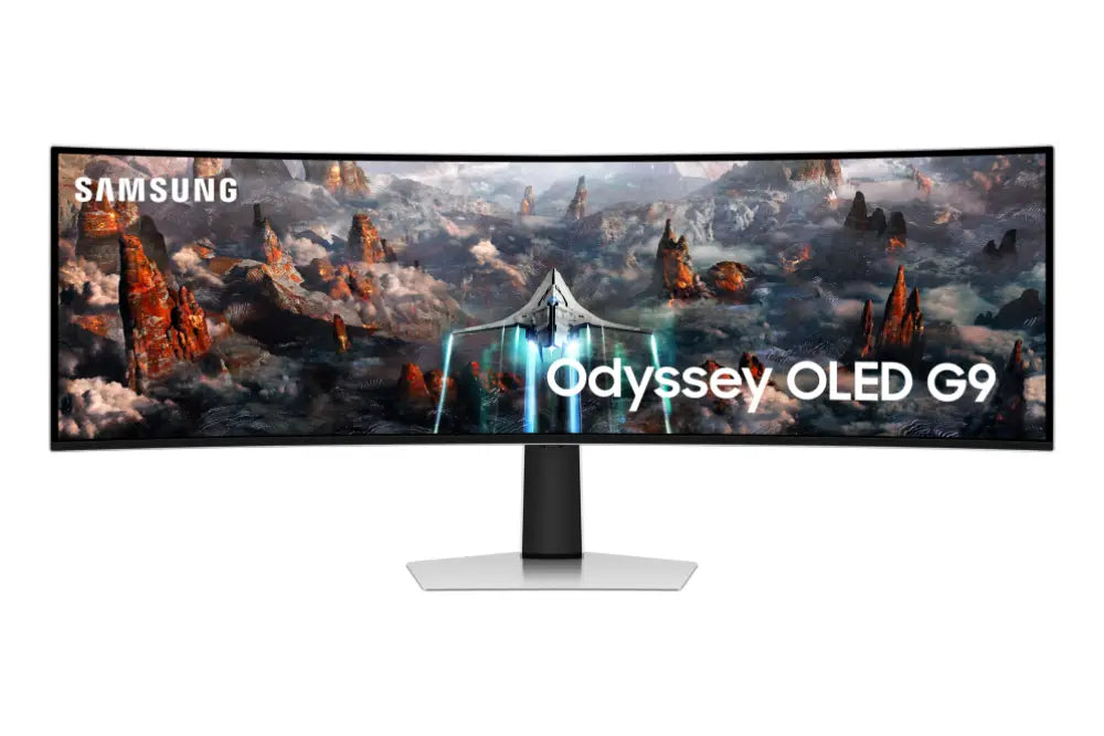 Samsung G93SC pantalla para PC 124.5 cm (49") 5120 x 1440 Pixeles Dual QHD OLED Plata