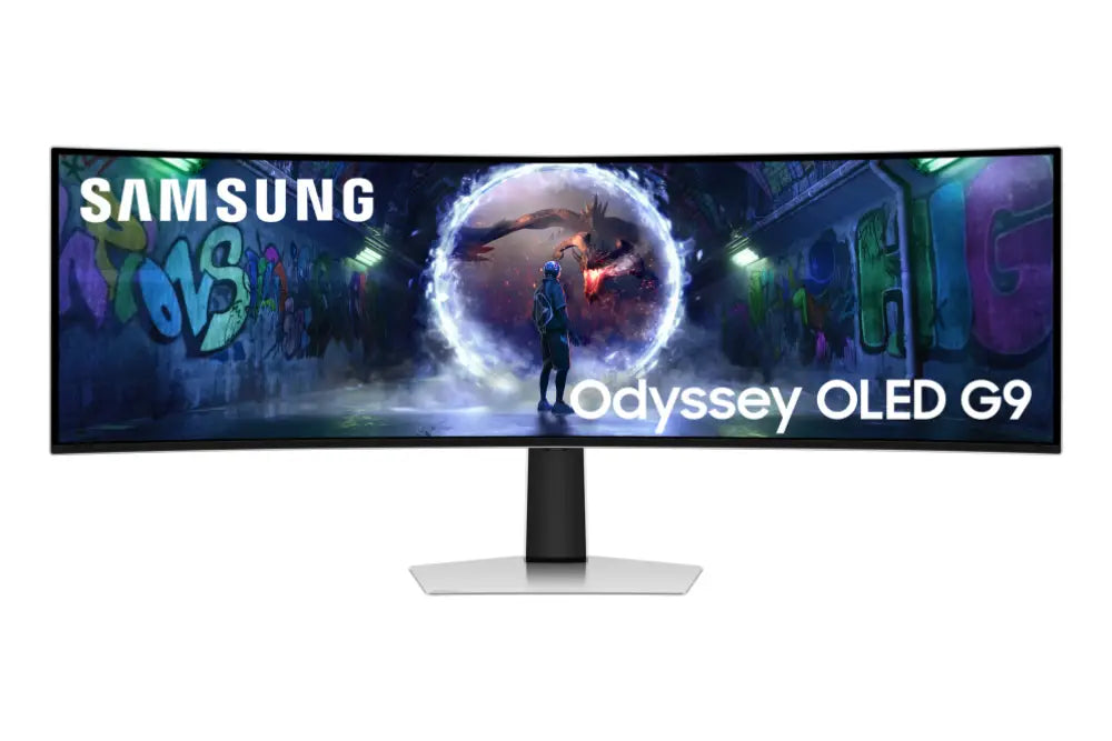 Samsung G93SD pantalla para PC 124.5 cm (49") 5120 x 1440 Pixeles Dual QHD OLED Plata
