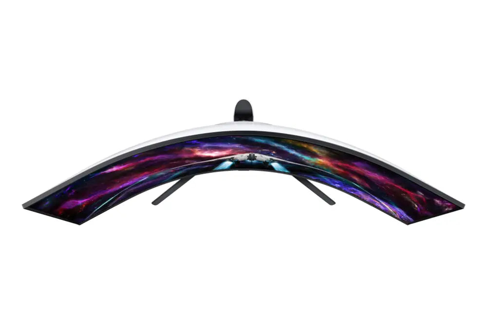Samsung G95NC LED display 144.8 cm (57") 7680 x 2160 Pixeles Dual UHD Negro. Blanco - detalle