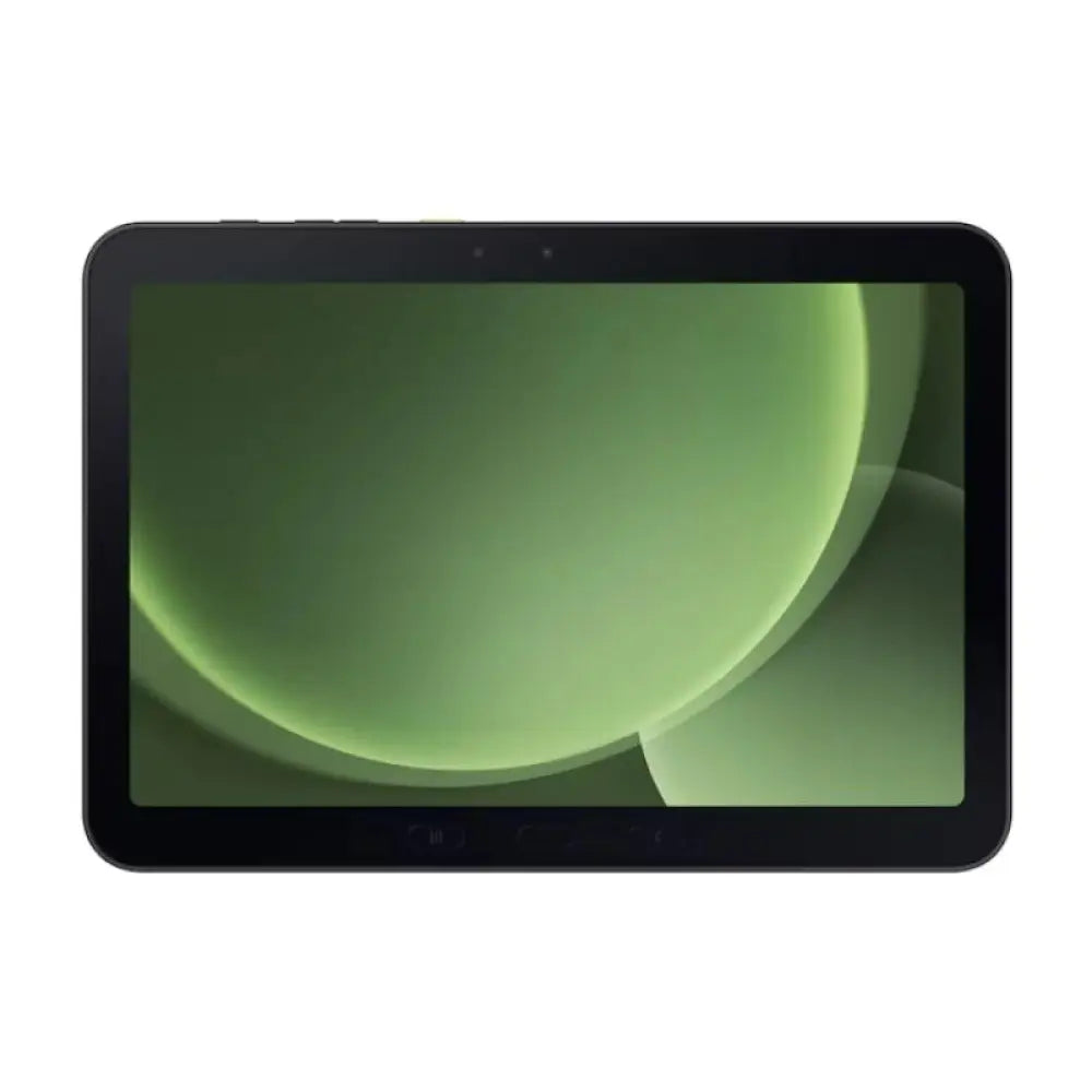 Tableta Samsung Galaxy Tab Active5 Pro 5G en gris con 256GB de almacenamiento, pantalla y bordes visibles.