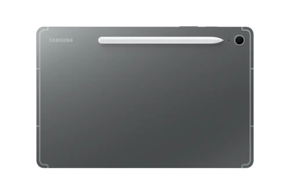 Tableta Samsung Galaxy Tab S10 FE con conectividad Wi-Fi, pantalla grande y diseño elegante, vista frontal en color negro.