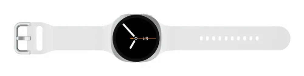 Reloj inteligente Samsung Galaxy Watch8 LTE de 40 mm con pantalla circular y correa negra.