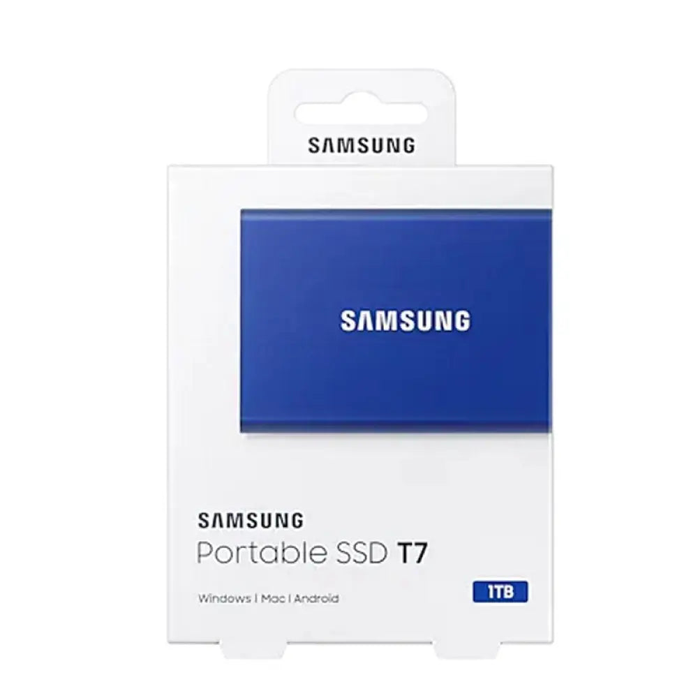 Samsung T7 SSD Externo 1TB NVMe USB 3.2 Azul - detalle