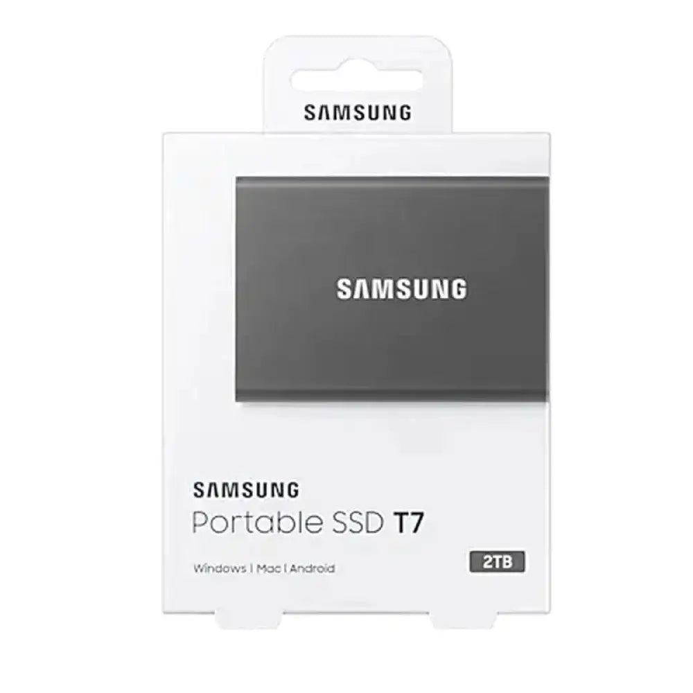 Samsung T7 SSD Externo 2TB NVMe USB 3.2  Gris - detalle