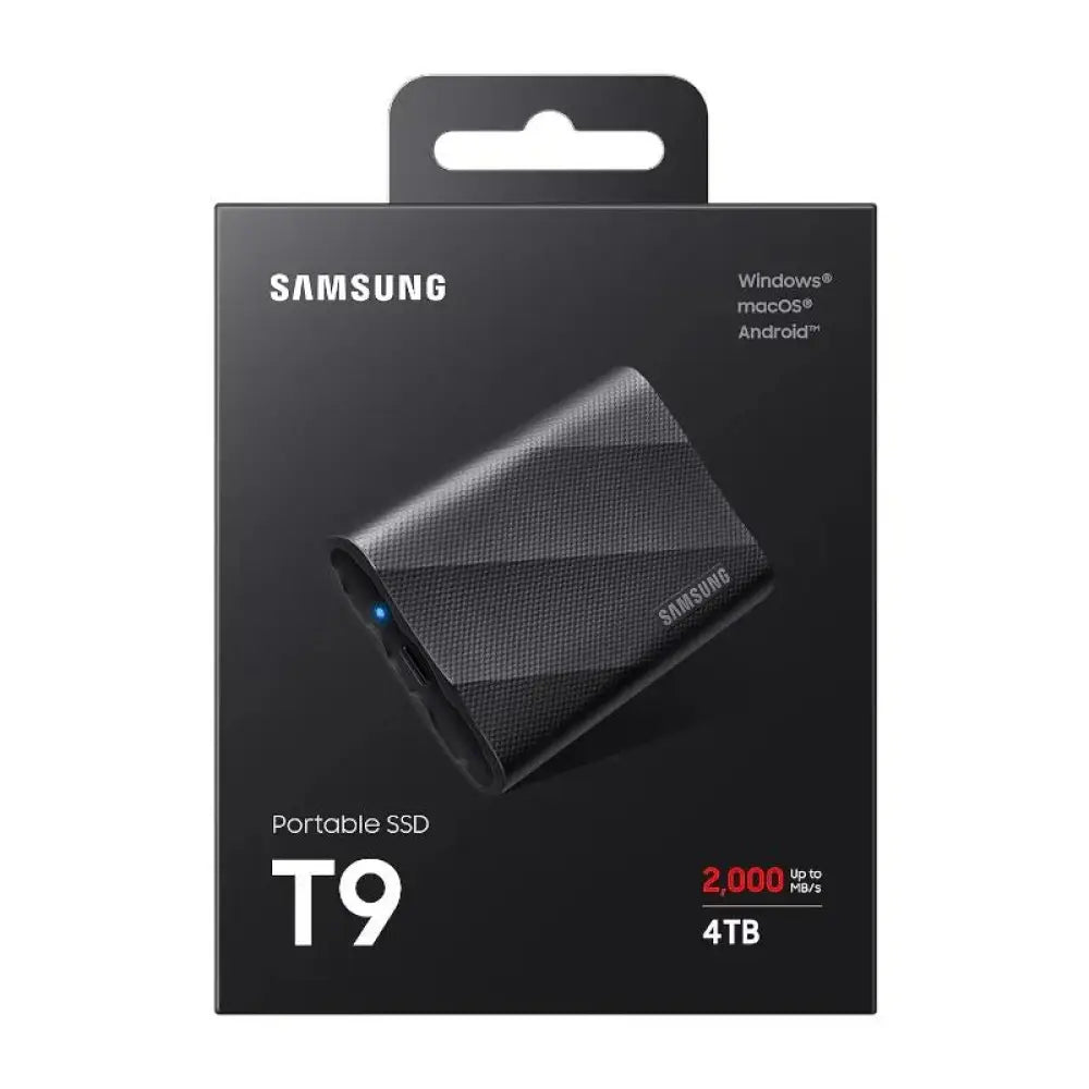 Samsung T9 SSD Externo 4TB USB 3.2 Gen 2x2 Black - detalle