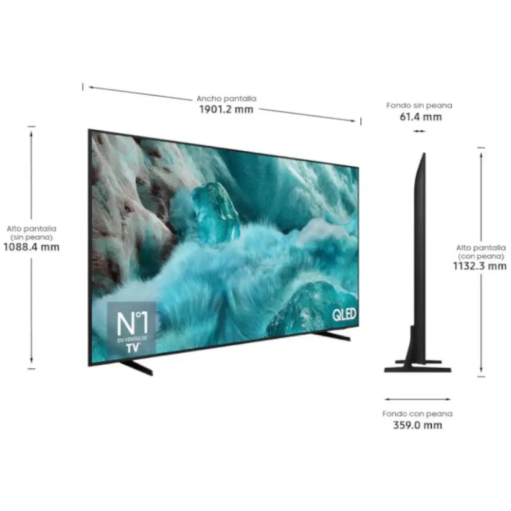SAMSUNG TV 85" TQ85Q7F UHD QLED SMARTTV IA HDR10+ - detalle