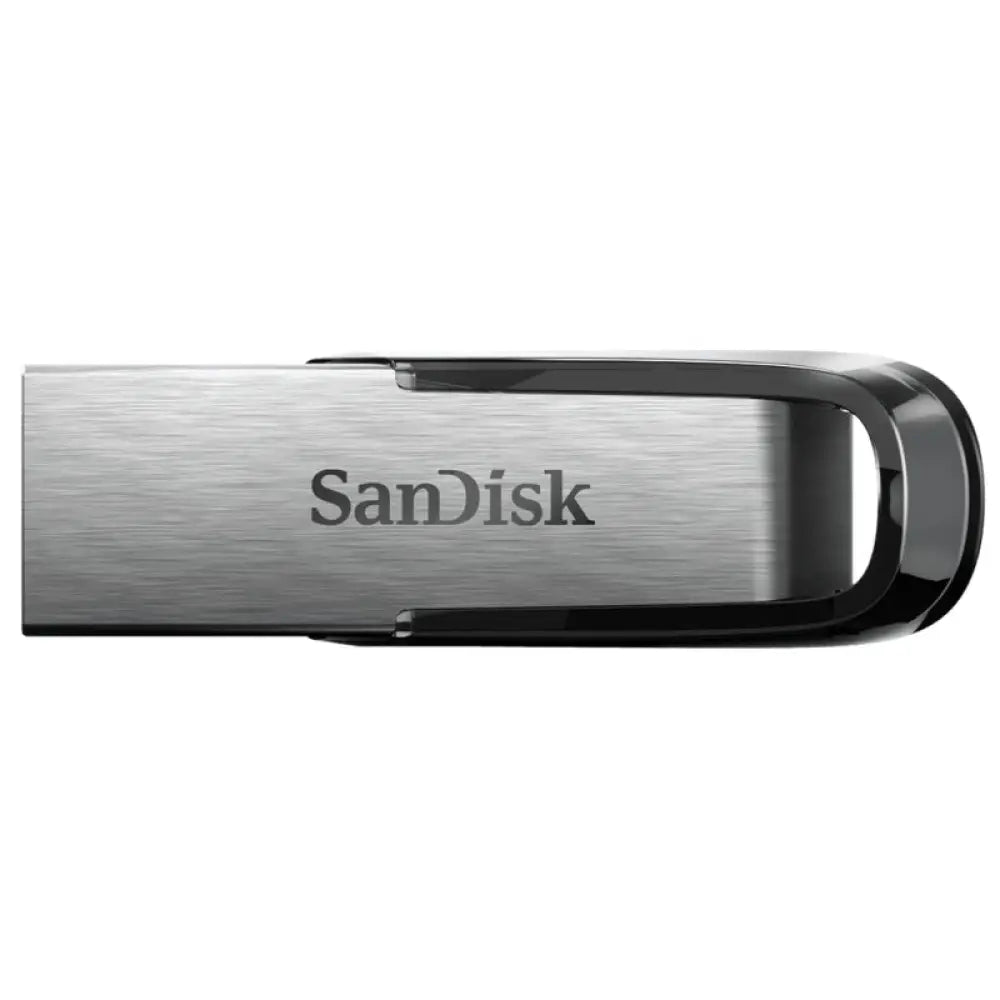 Pendrive USB SanDisk U.Flair 32GB, USB 3.0, compacto y portátil, con diseño en color negro y logo de la marca SanDisk.
