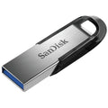 Pendrive USB SanDisk U.Flaire 32GB, con diseño compacto y puerto USB 3.0 para transferencia rápida de datos.