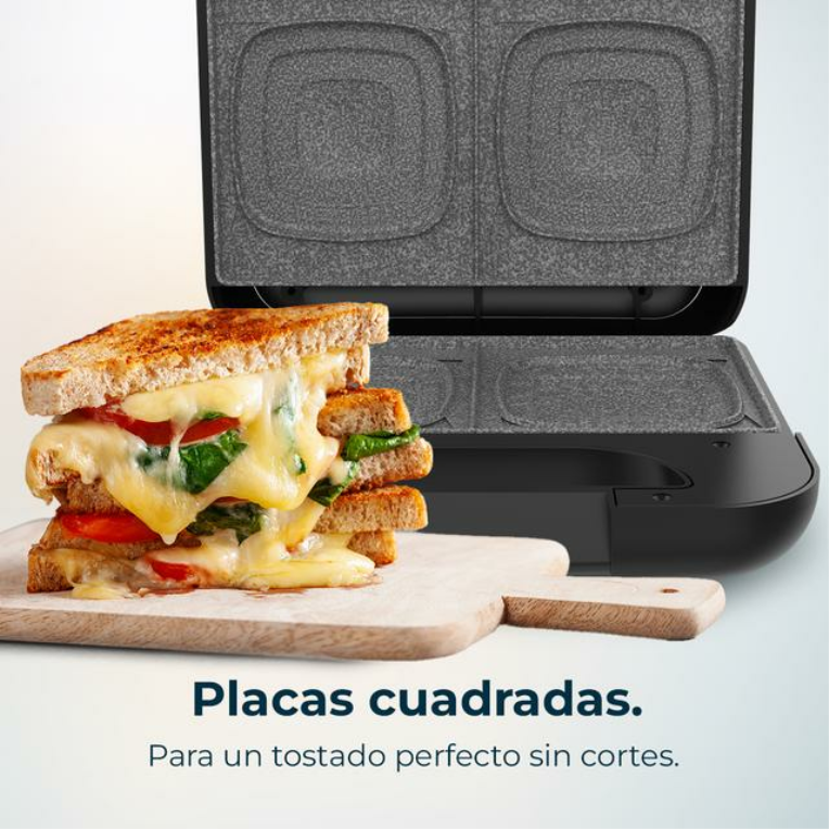 SANDWICHERA CECOTEC ROCK'NTOAST SQUARE + - detalle